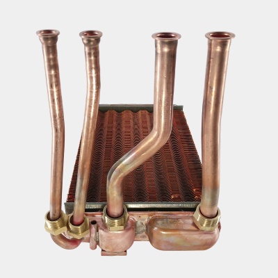 Теплообменник битермический L=275 (для Bosch 4000 / Buderus 042)