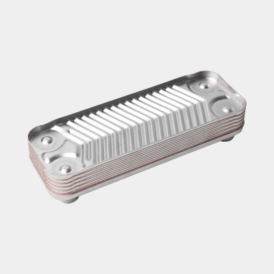 Теплообменник ГВС HR 12 пластин нар.резьба ½ и ¾) (для THERMOmax)