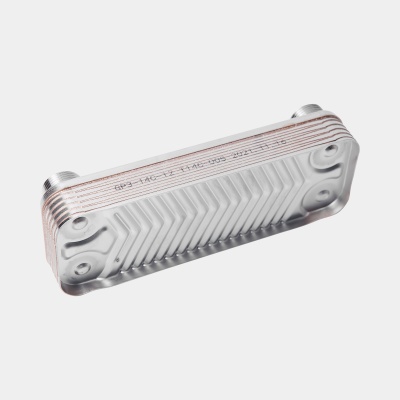 Теплообменник ГВС HR 12 пластин нар.резьба ½ и ¾) (для THERMOmax)